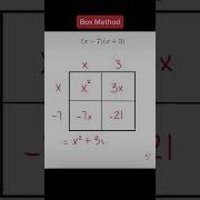 Algebra Box Method