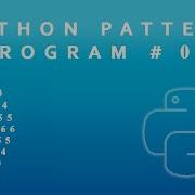 Python Pattern Programs Printing Numbers In Diamond Shape