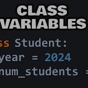 Learn Class Variables In 8 Minutes