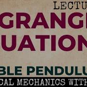 Lagrangian Equation Of Motion For Double Pendulum Lagrangian Of A Double Pendulum