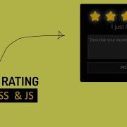 Pure CSS Star Rating Widget In HTML CSS And JavaScript