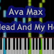 Ava Max My Head And My Heart Piano Tutorial