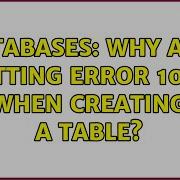 Databases Why Am I Getting Error 1064 When Creating A Table