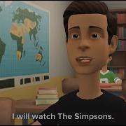 Evil Caillou Watches The Simpsons In Class And Gets Grounded
