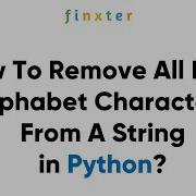 How To Remove All Non Alphabet Characters From A String