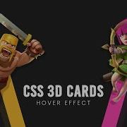 CSS 3D Card Hover Effects