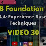 ISTQB Foundation Level CH 4 Test Techniques Topic 4 4 Experience Based Testing Video 30