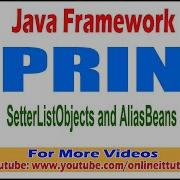 Java Framework Tutorial Spring SetterListObjects And AliasBeans Onlineit Tutorials