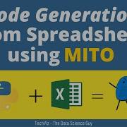 Auto Generating Python Code By Editing Spreadsheet Using Mito