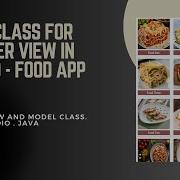 RecyclerView In Android 2 Model Class Android Studio Java Application Development