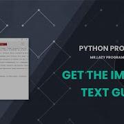 Get The Text Of Image GUI Python Programs Tutorials Mrlazyprogrammer Python