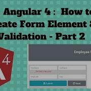 Angular 4 With Forms 16 Angular 4 Forms Reset Validation