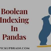 Boolean Indexing In Panads