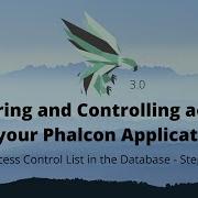 2 Access Control List In The Database Phalcon Application