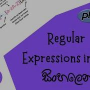 PHP Programming 25 Regular Expressions RegEx Sinhala