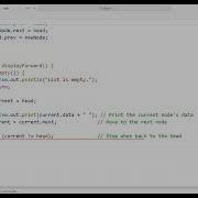 Circular Doubly Linked List In Java