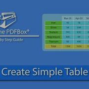 Apache PDFBox Simple Table Pdfbox Table Example PDFBox Create Table