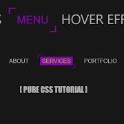 Cool Menu Hover Effects Using HTML CSS