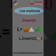 Python List Method Insert Programming Shorts Shortsfeed