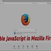 How To Enable Or Disable Javascript In Firefox
