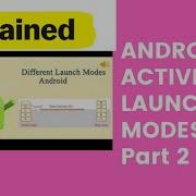 Android Framework Android Activity Launch Modes Part 2