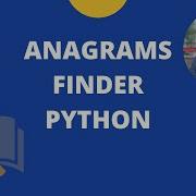 Python Webster S Dictionary Anagrams Finder In Python