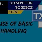 80 EDEXCEL GCSE 1CP2 The Use Of Basic File Handling Operations