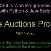 CS50 Commerce Auction Project For Web Programming With Python JavaScript
