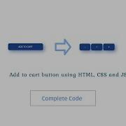 Add To Cart Button With HTML CSS JS Complete Code