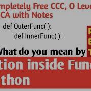 Function Inside Function In Python Nested Function In Python Function Nesting Hello DHIRENDRA