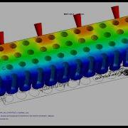 Mold Flow Analysis Filling Melt Front Time A