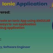Create Ionic Application