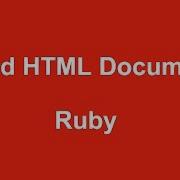 Ruby Read HTML Document