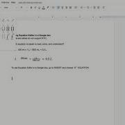 How To Use Equation Editor In Google Docs