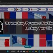 How To Draw France National Flag By Using Python Turtle Graphic