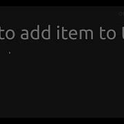 How To Add Item To Table Lua