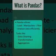 What Is Pandas Python Library For Data Science Most Asked Interview Q A