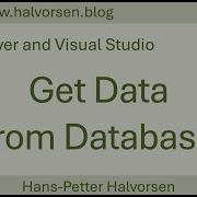SQL Server And Visual Studio Part 3b Get Data From Database ListBox ComboBox