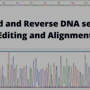 Forward And Reverse DNA Sequence Editing And Alignment