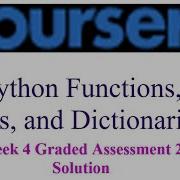 Coursera Python Functions Files And Dictionaries Week 4 Graded Assessment 2 Solution