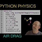 Python Physics Motion Of A Ping Pong Ball WITH Air Drag