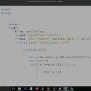 JavaScript Program To Check Whether A String Is Palindrome Or Not