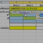 How To Use Linest Excel For Multivariate Regression And Linest Excel For Linear Regression