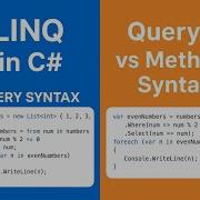 LINQ In C Explained Query Vs Method Syntax With Examples