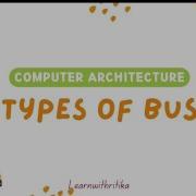 Types Of Bus In Computer Architecture Buses In Computer Architecture Computer Btech