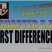 5 5 First Differences