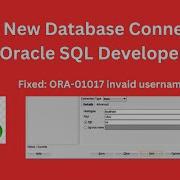 How To Create New Connection In Oracle SQL Developer ORA 01017 Issue Fixed Techie Creators