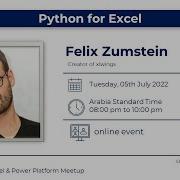 Python For Excel With Felix Zumstein