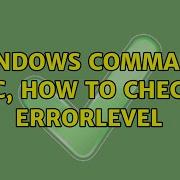 Windows Command SC How To Check Errorlevel 2 Solutions