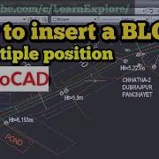 How To Insert Multiple BLOCKS At Different Coordinates In AutoCAD At A Single Click